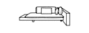 CHAISE LONGUE ARM LEFT WITH LONG UNIT + SHELF 
