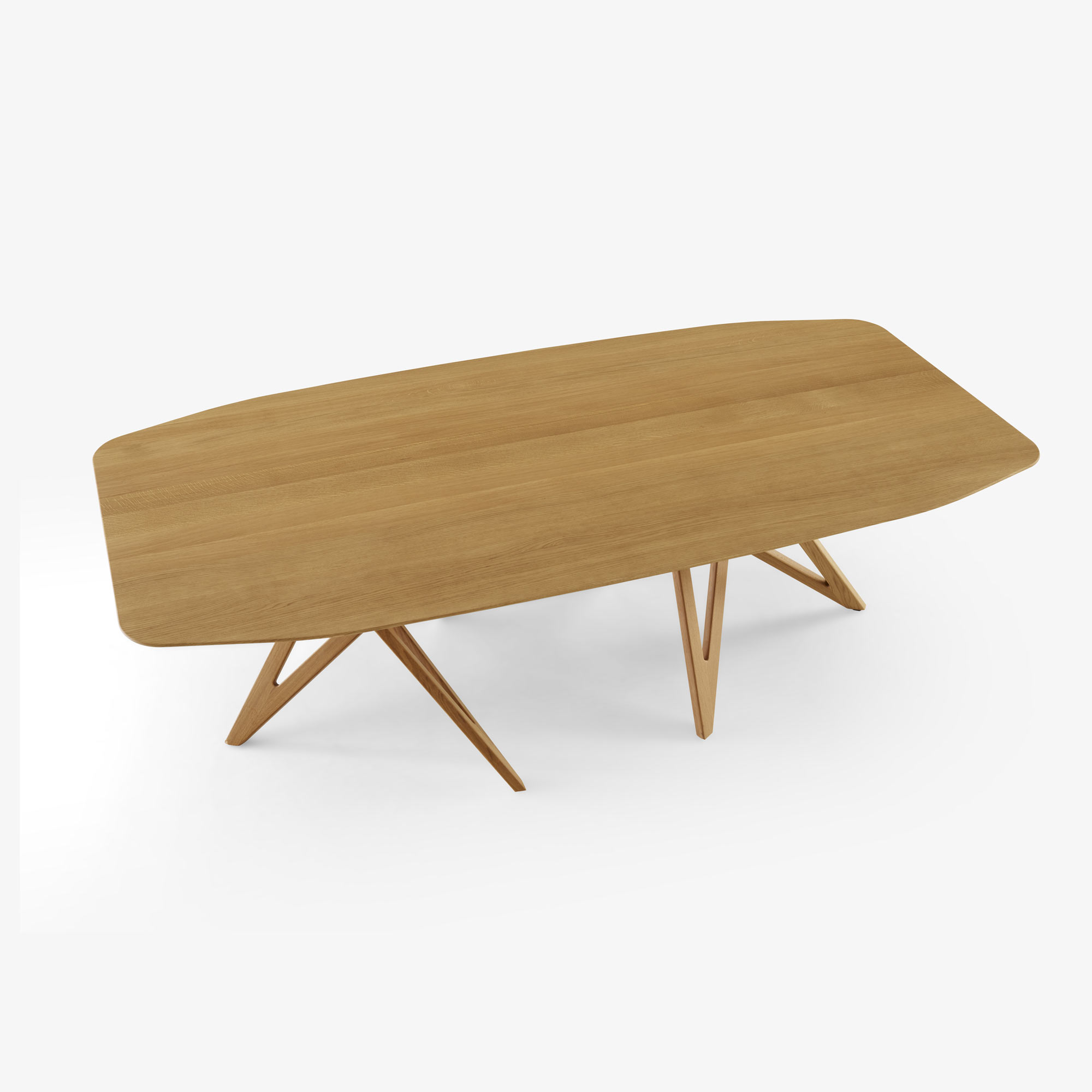 Image Dining table – barrel-shaped legs in natural oak  2