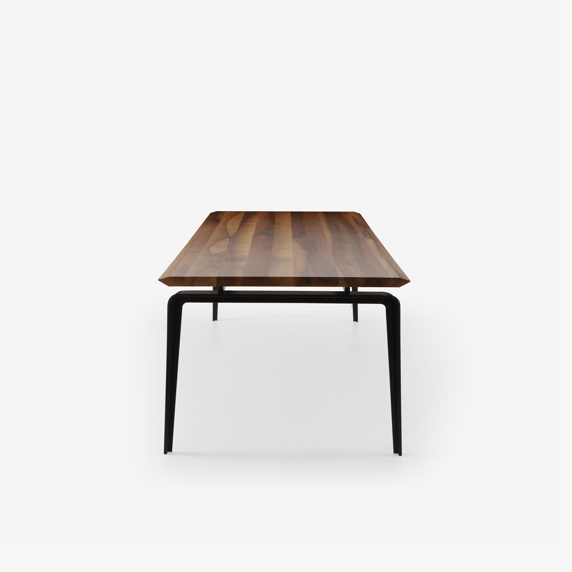 Image Rectangular dining table black lacquered base  3