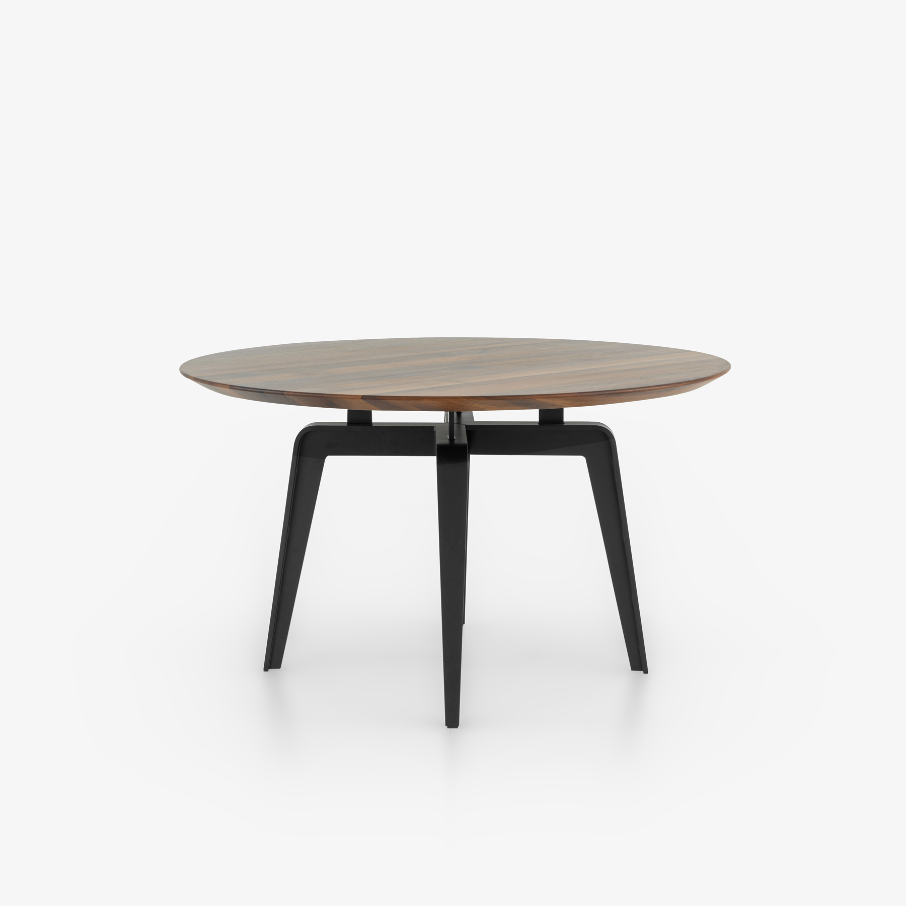 Image Round dining table black lacquered base  2