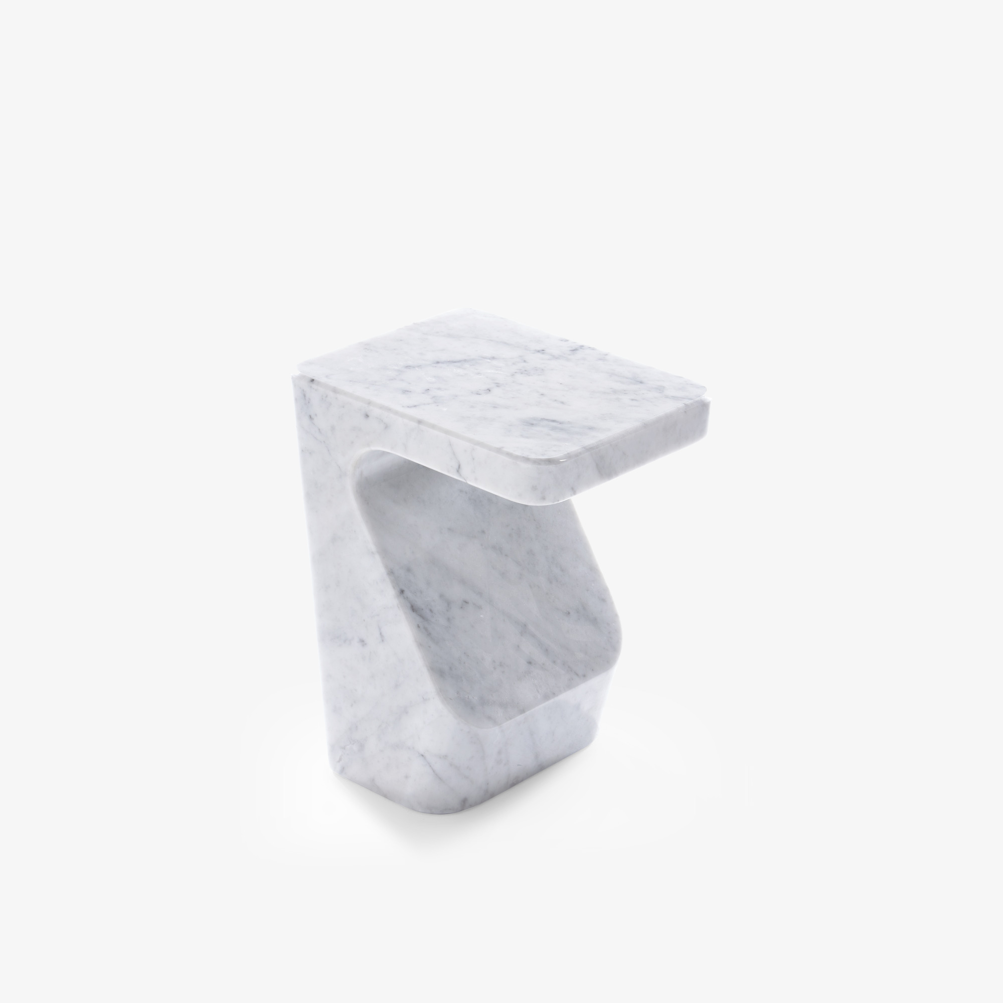 Image Occasional table white marble  4