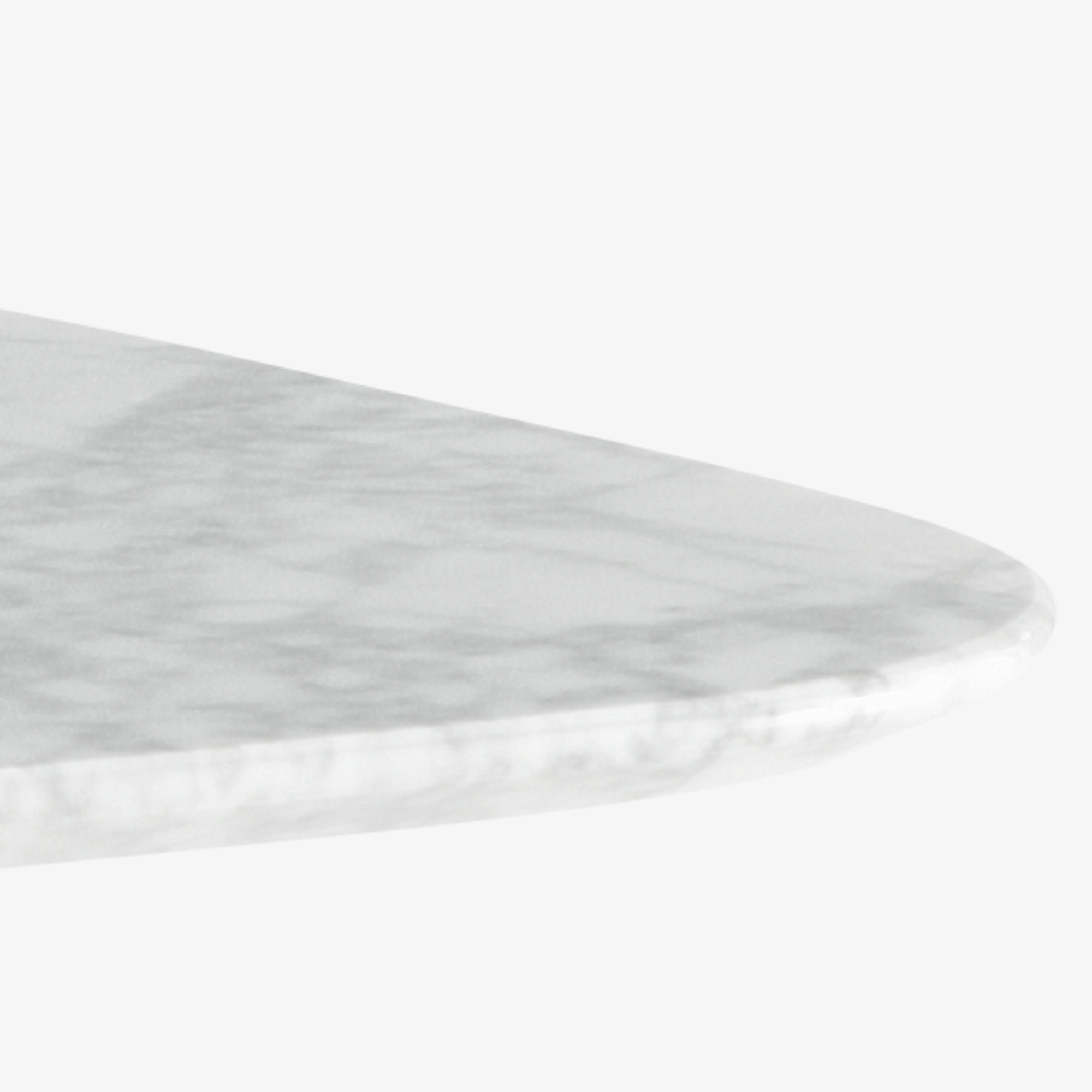 Image Low table marble top white lacquered base 3