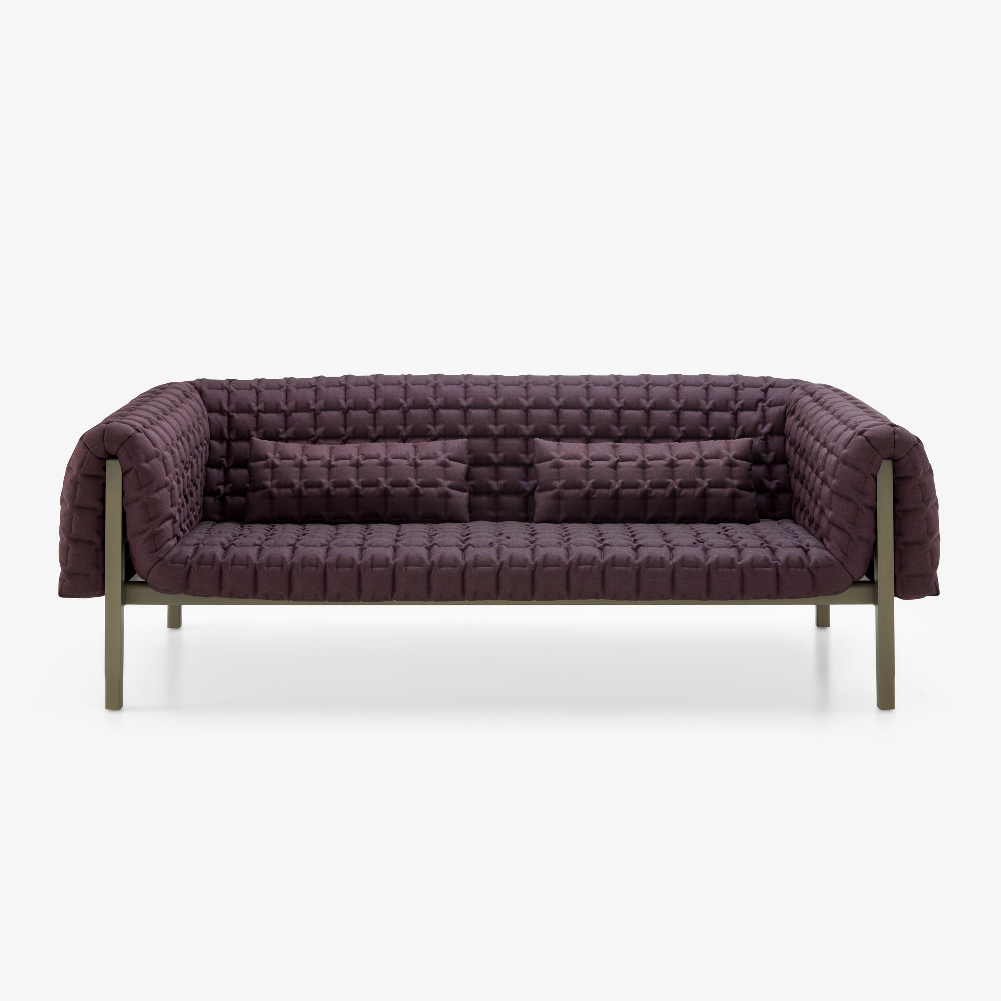 Image Sofa low back with 2 lumbar cushions 1