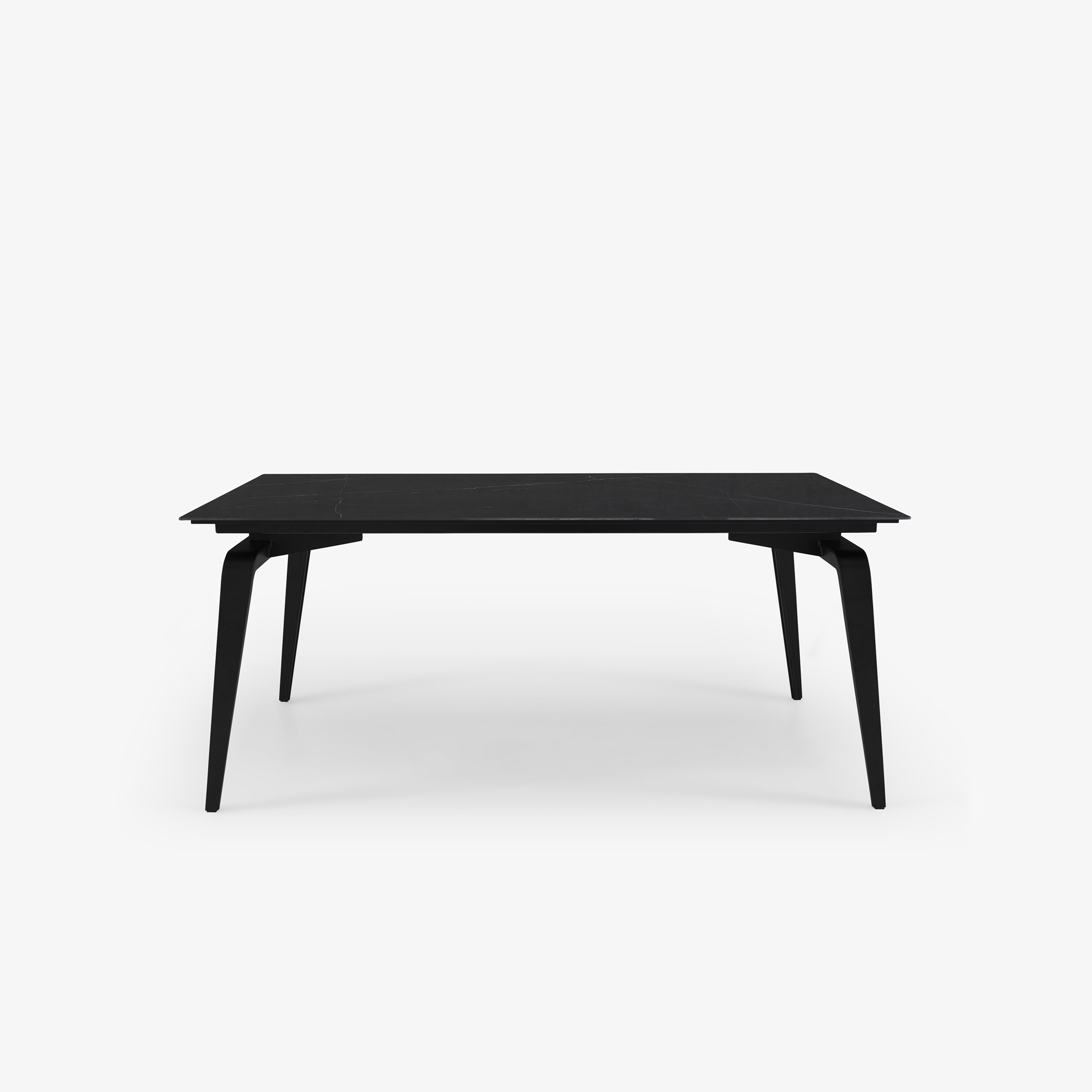 Image RECTANGULAR DINING TABLE BLACK LACQUERED BASE 