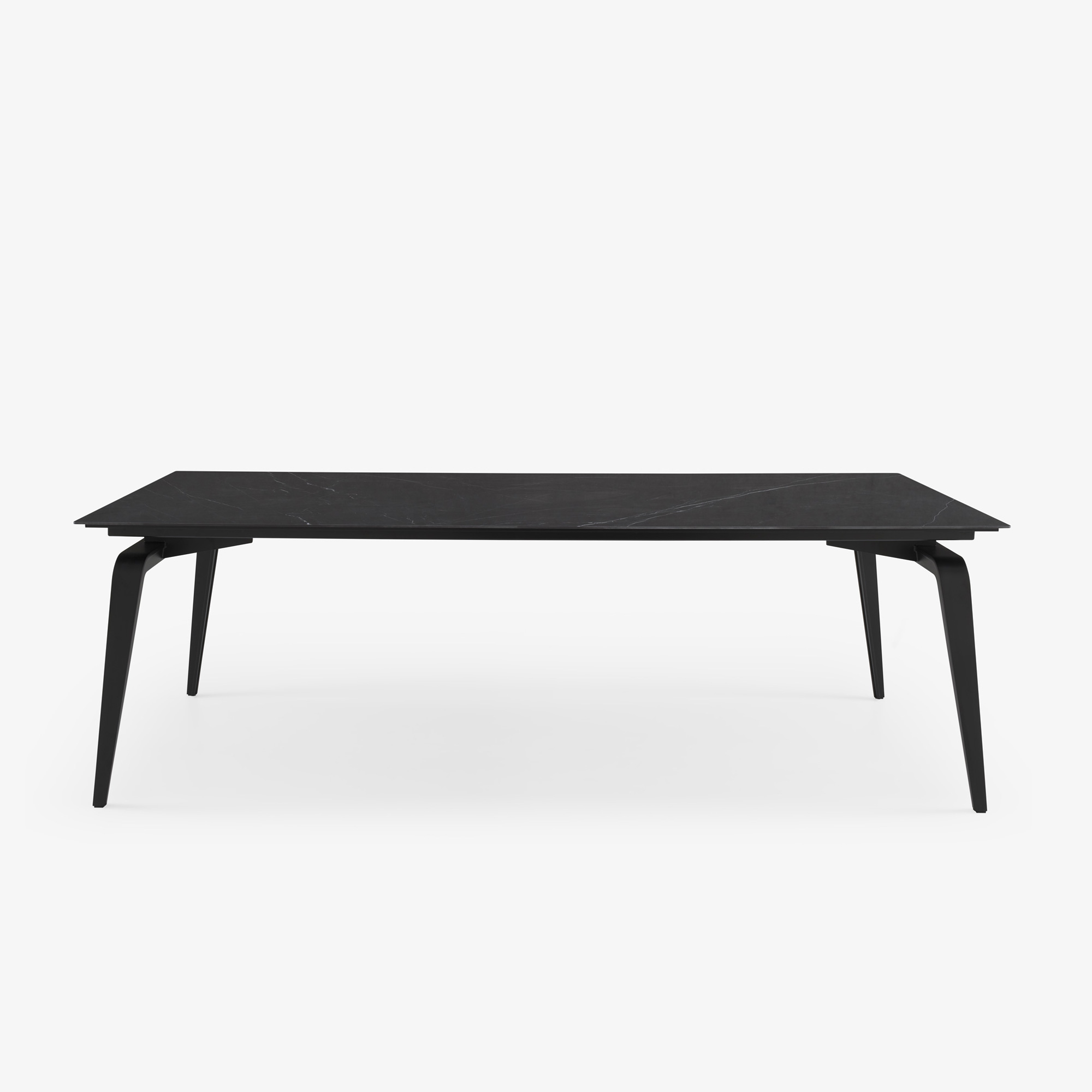 Image RECTANGULAR DINING TABLE BLACK LACQUERED BASE 