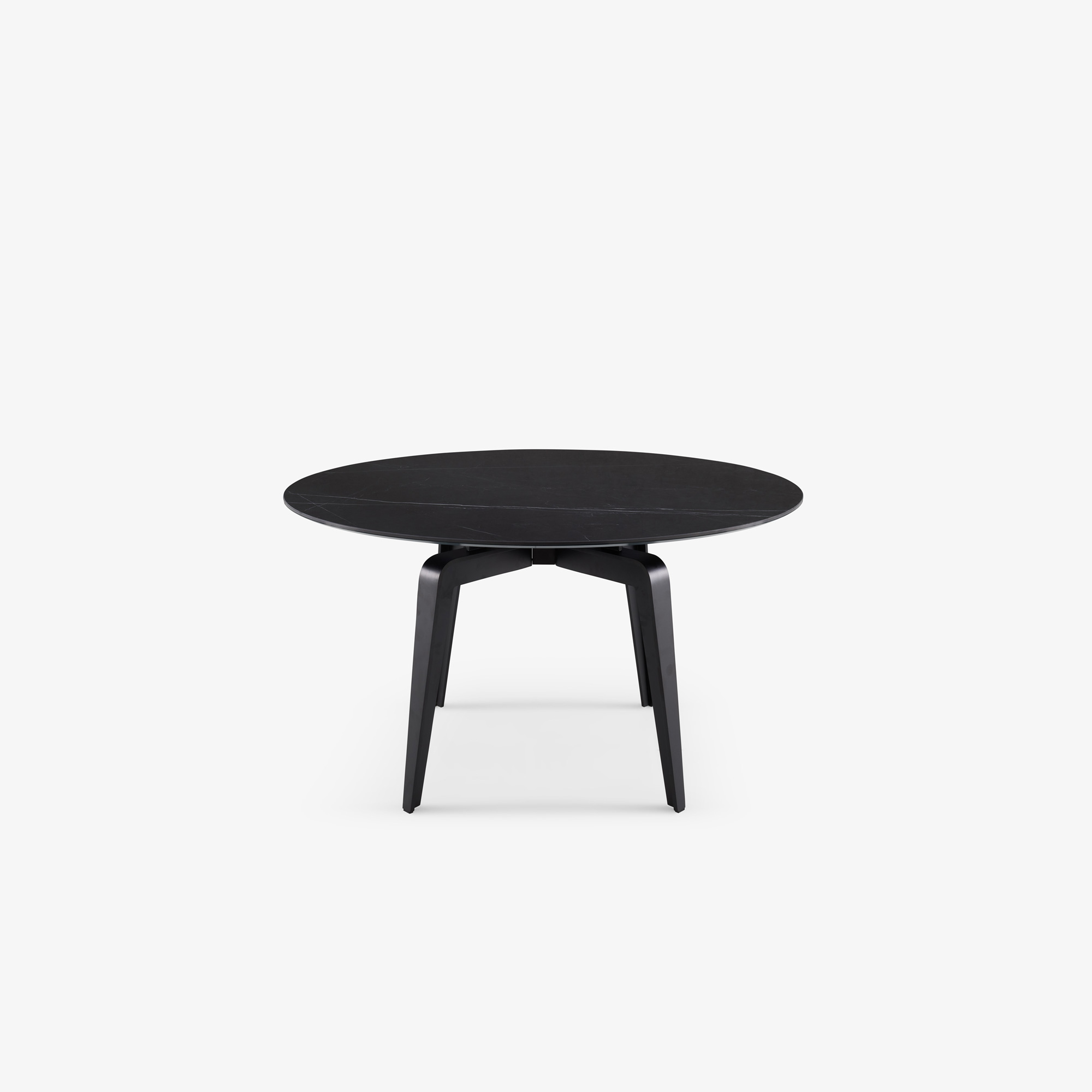 Image ROUND DINING TABLE BLACK LACQUERED BASE 