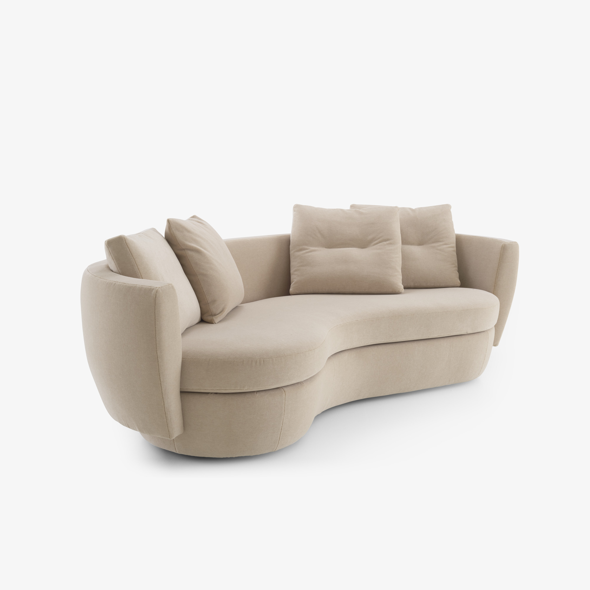 Image Curved settee complete element  2