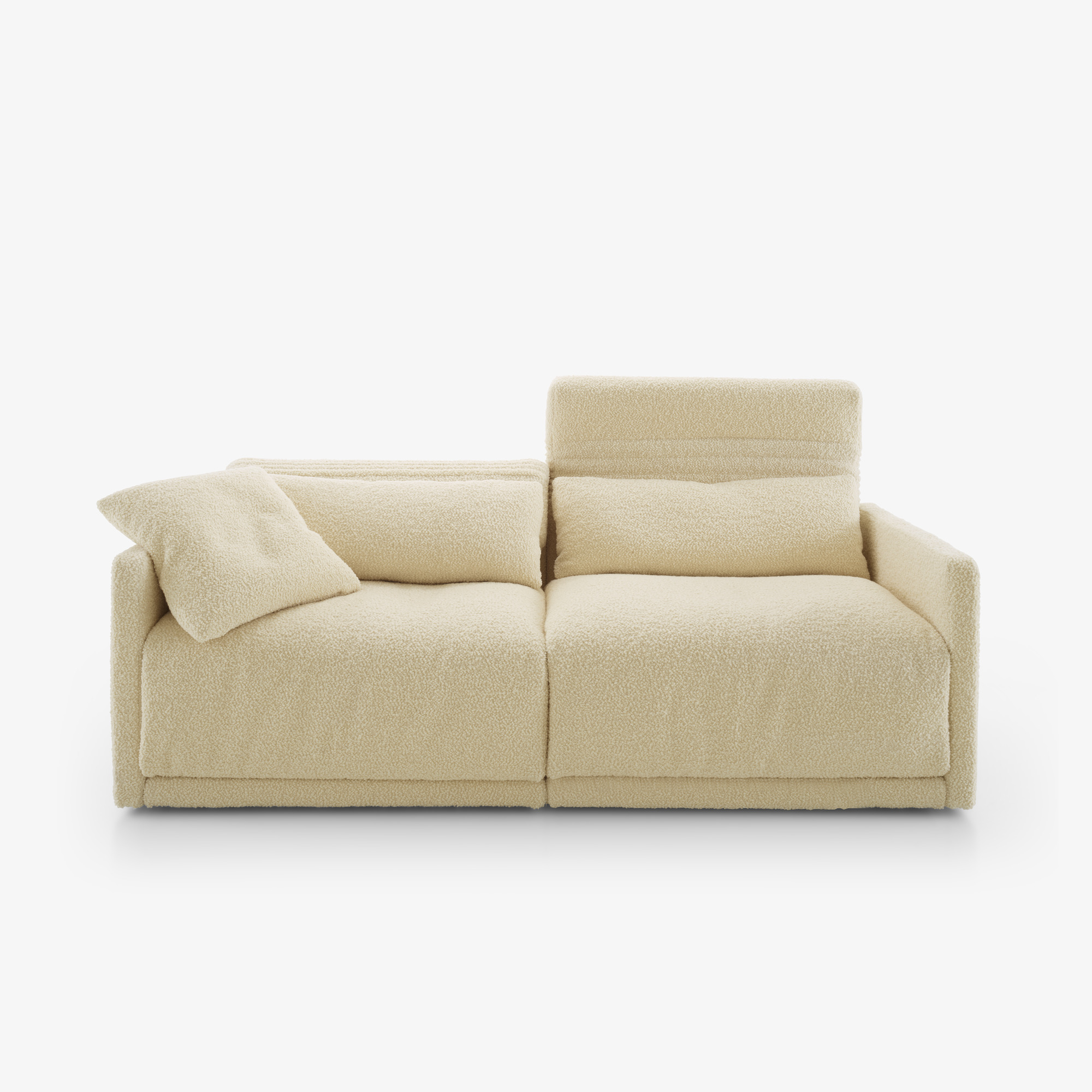 Image Loveseat with slim armrest without lumbar cushion 2