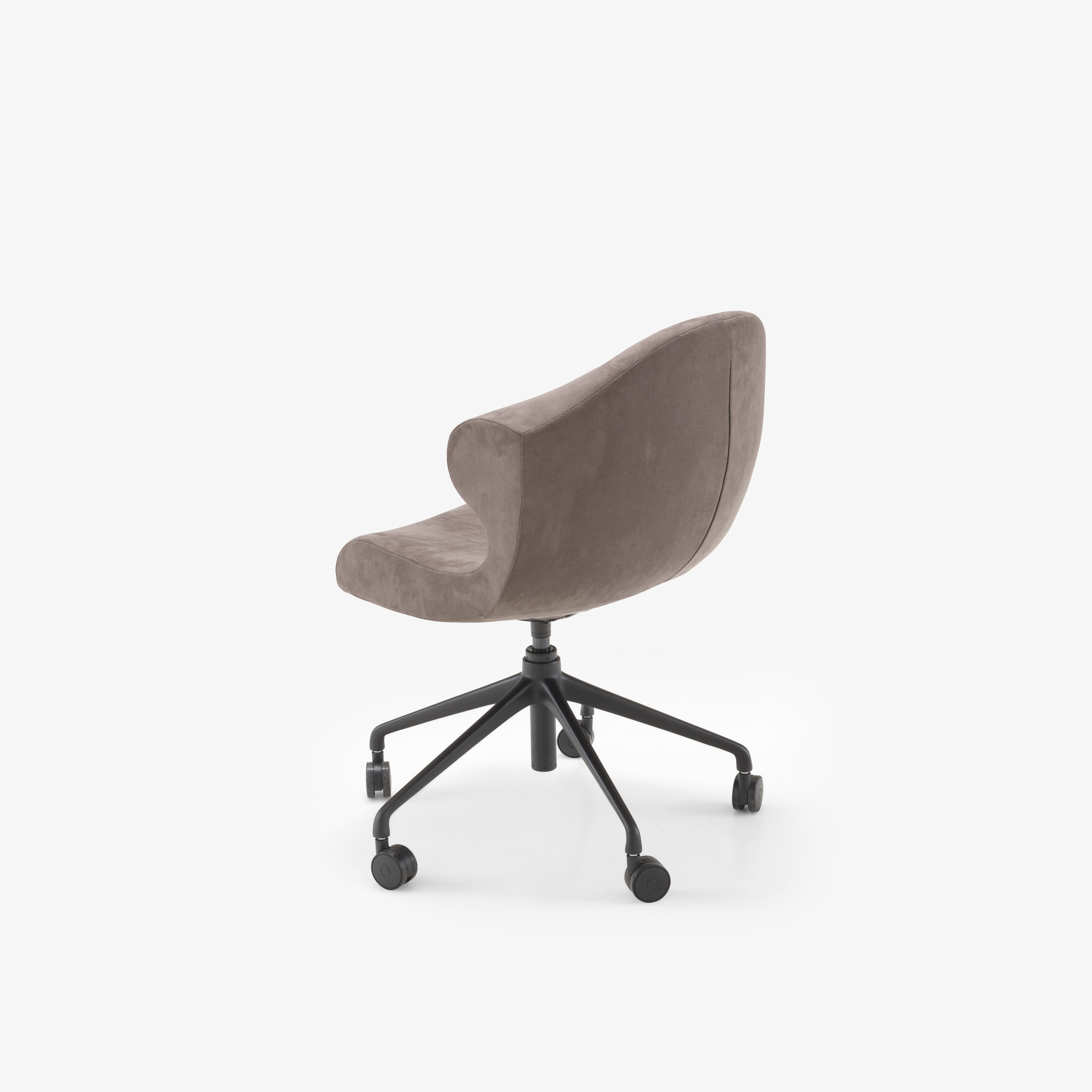 Image Alster chair with arms black base on casters 5