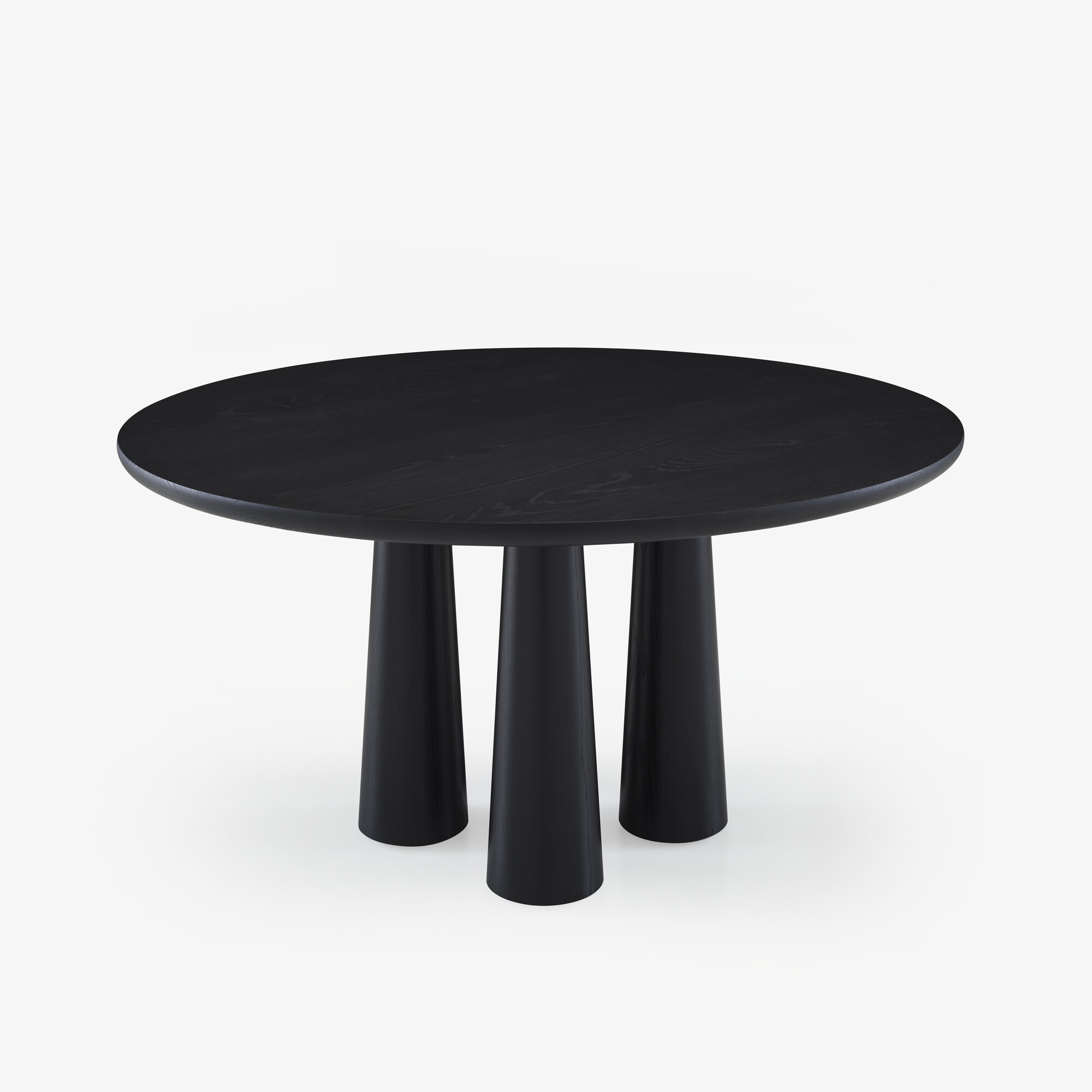 Image Dining table base in black stained ash 4