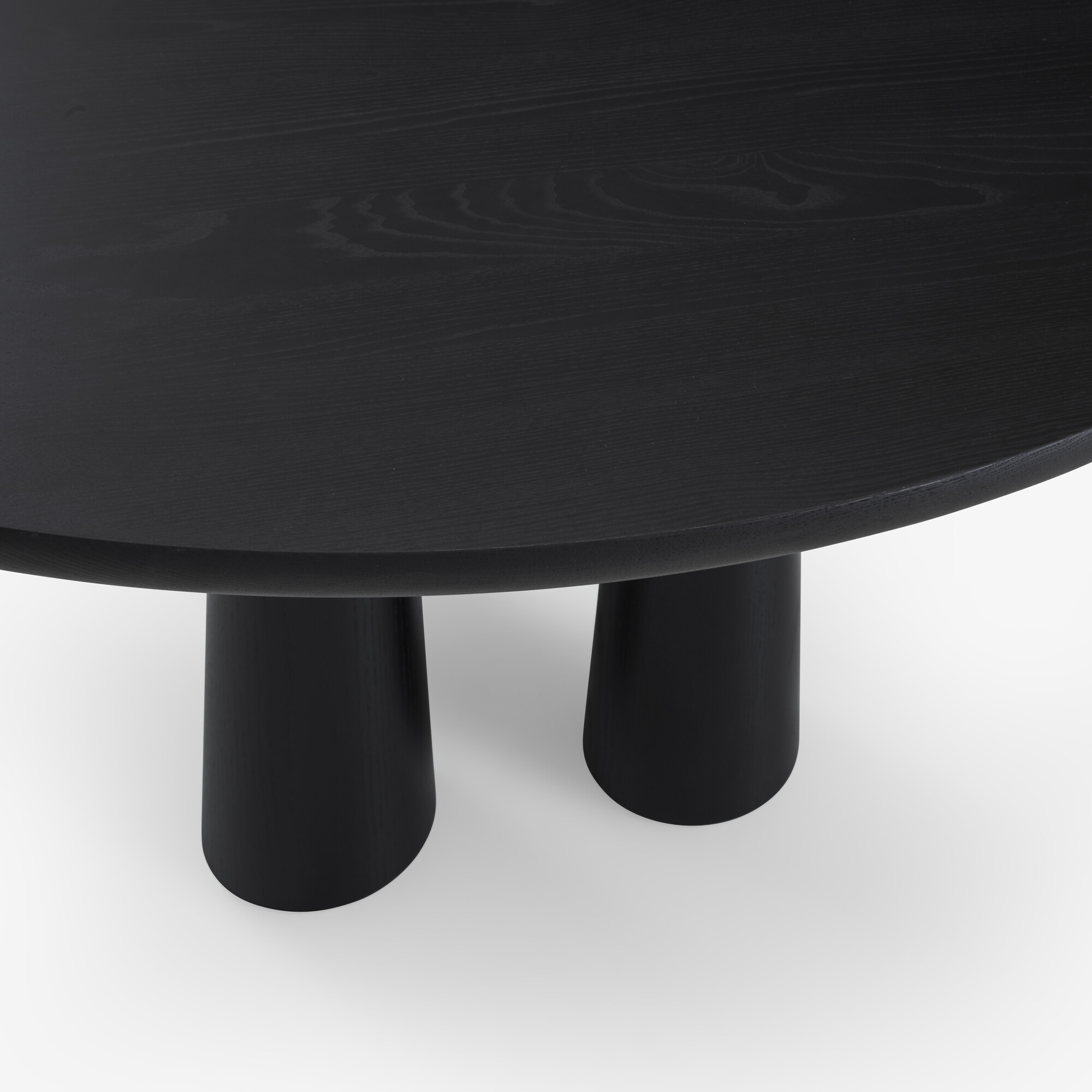 Image Dining table base in black stained ash 5