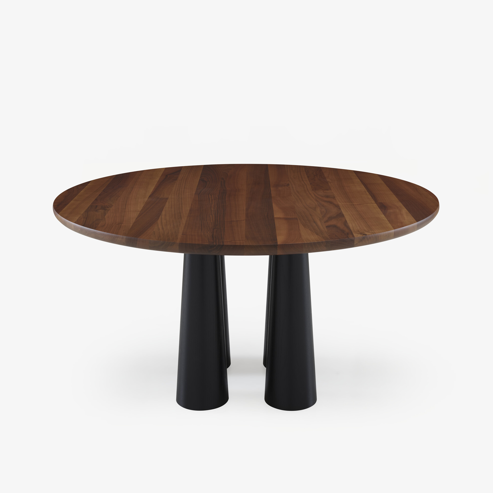 Image Dining table base in black stained ash 1