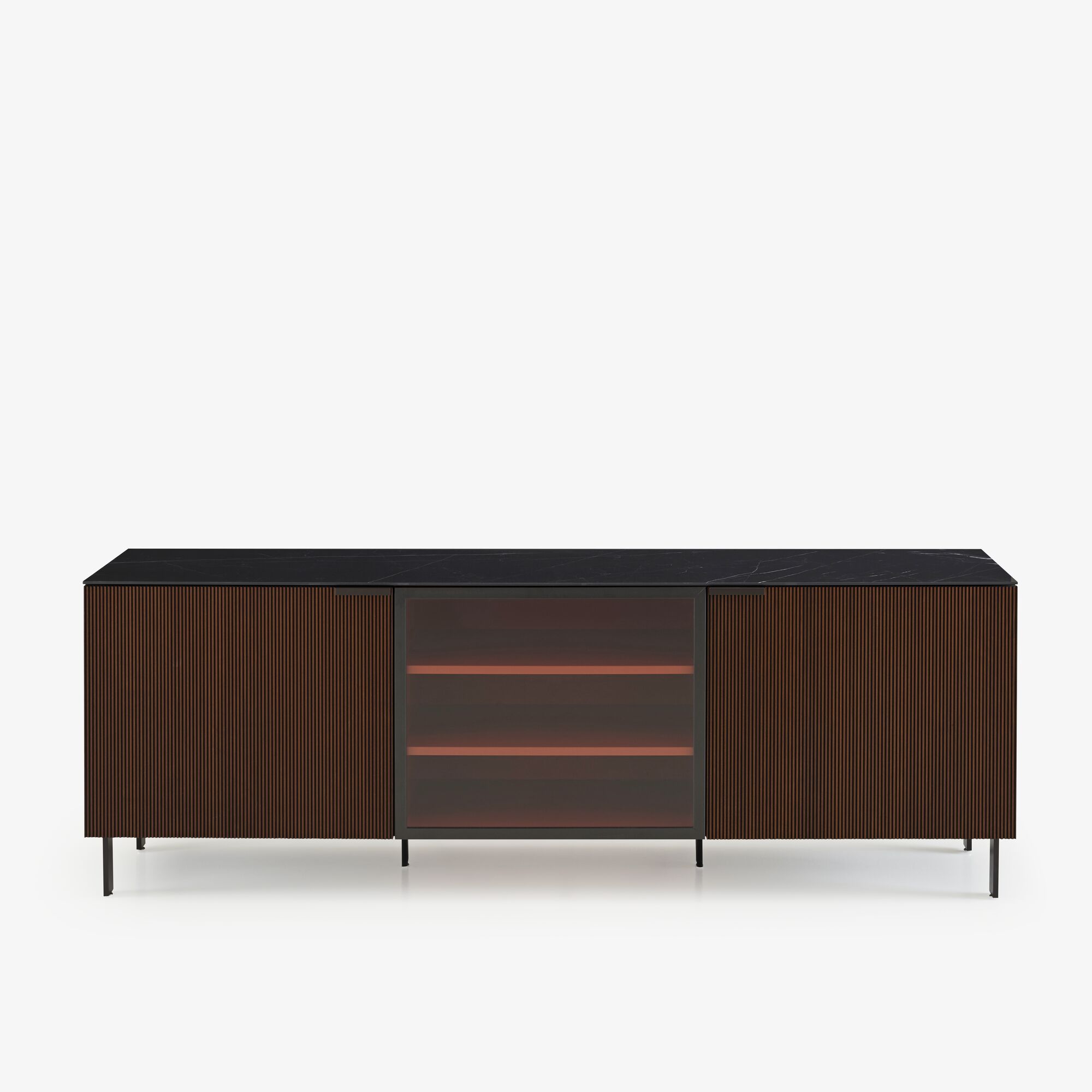 Image Sideboard with glass door 3 doors  1