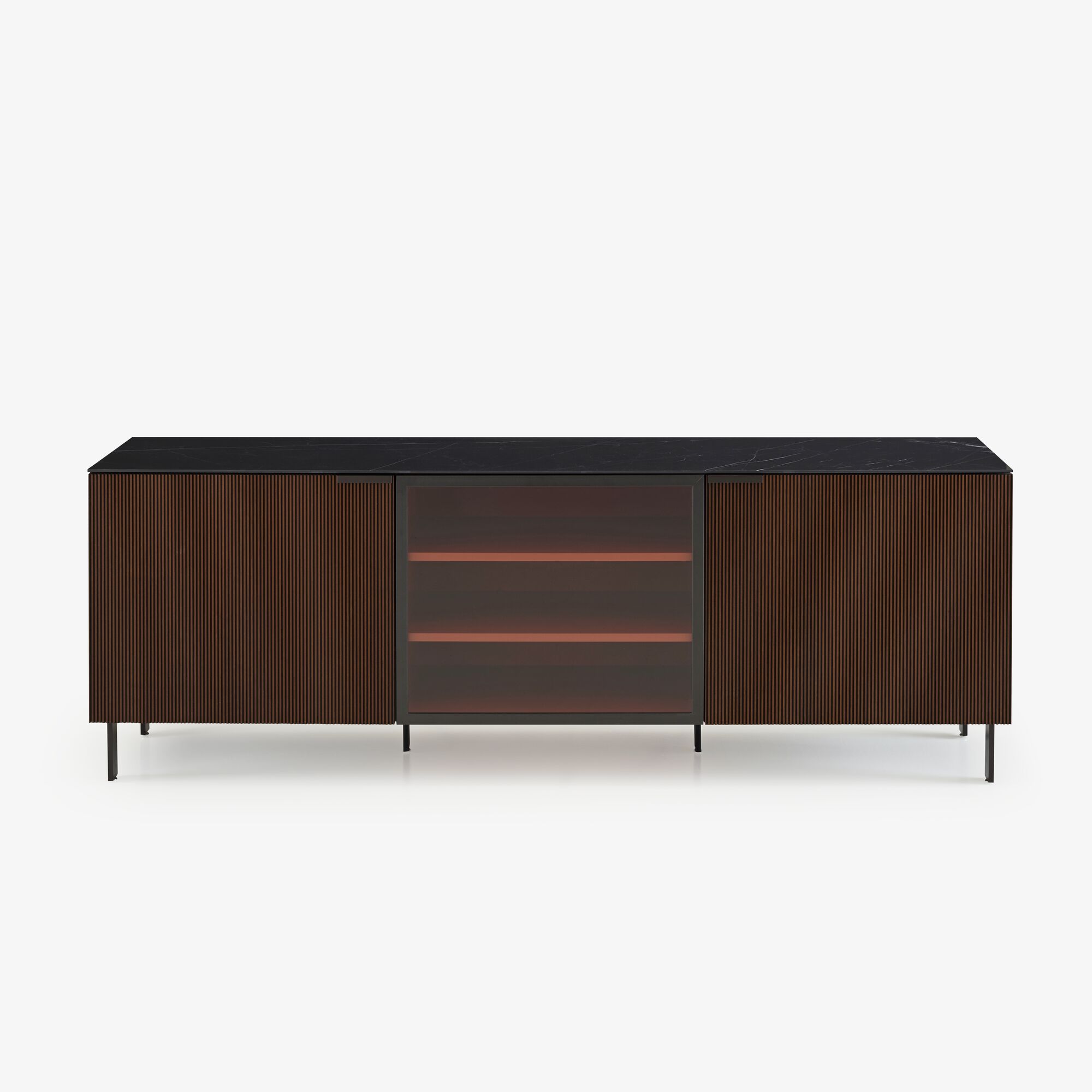 Image SIDEBOARD WITH GLASS DOOR 3 DOORS 