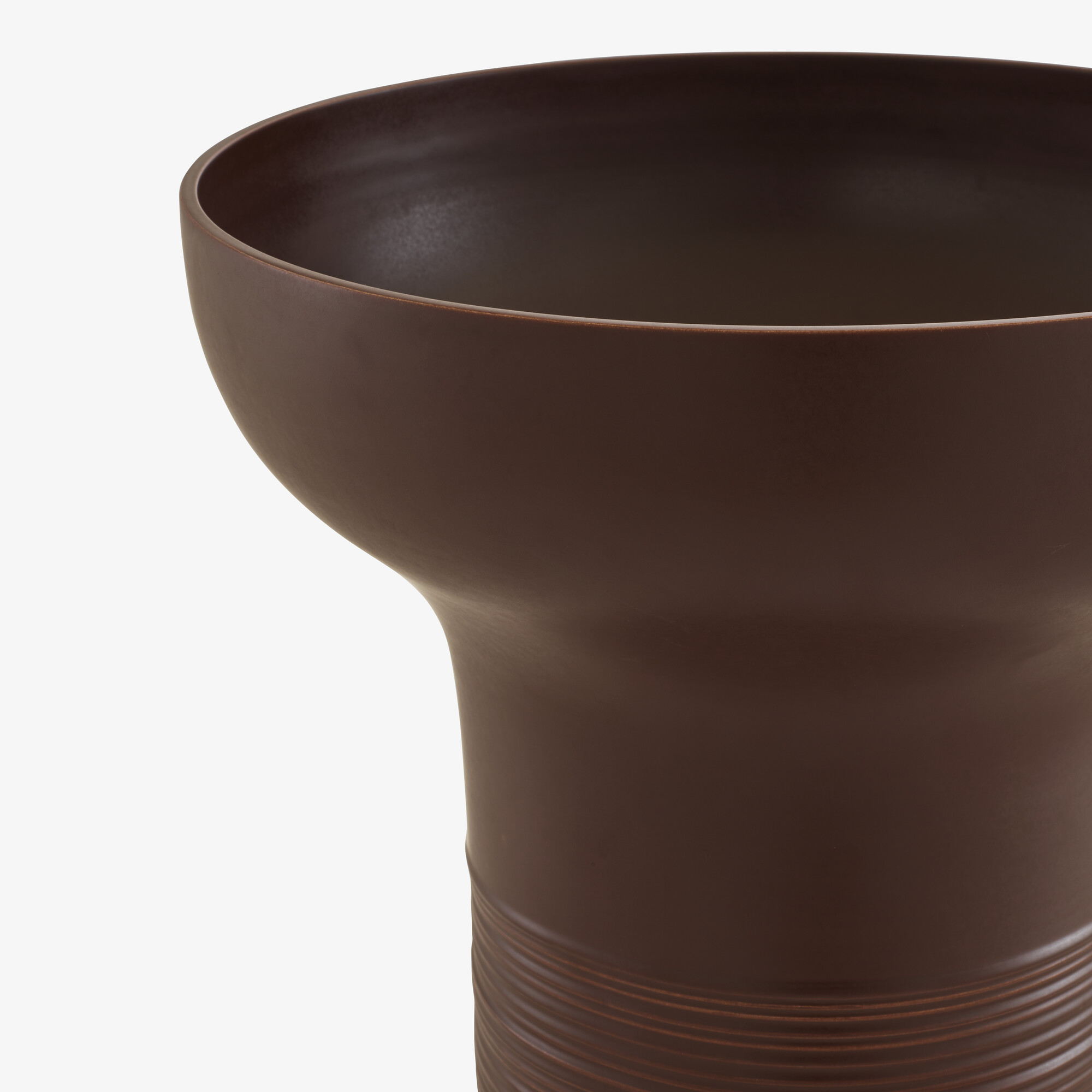 Image Vase large chocolat 4