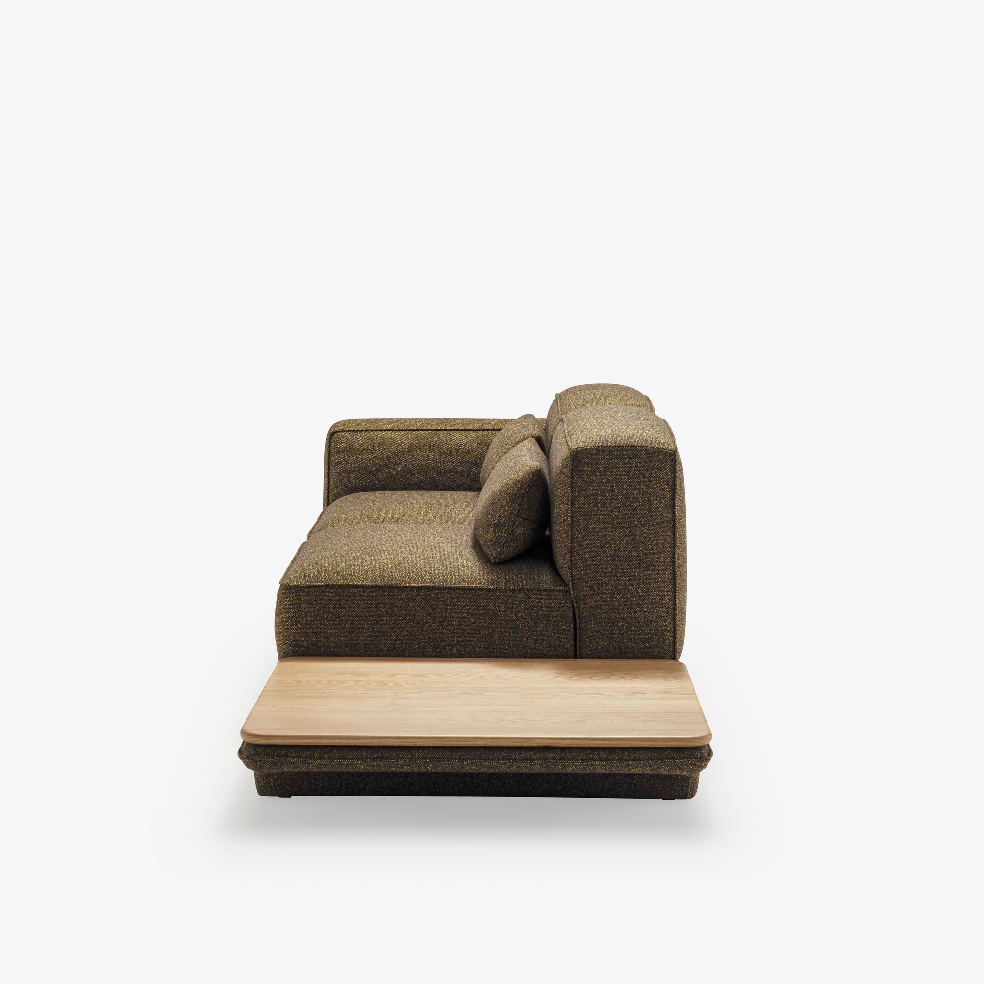 Image 1-arm loveseat with shelf   4