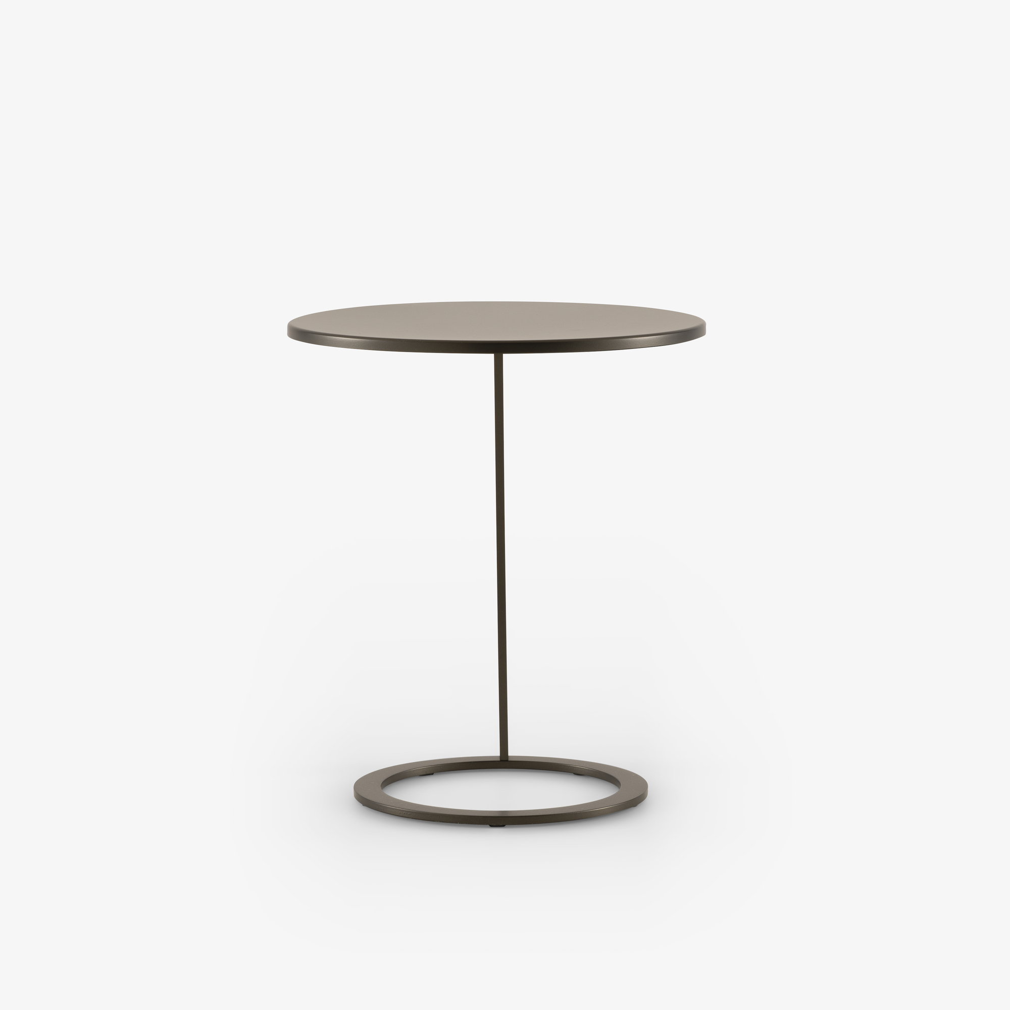 Image Pedestal table dark bronze lacquer  2