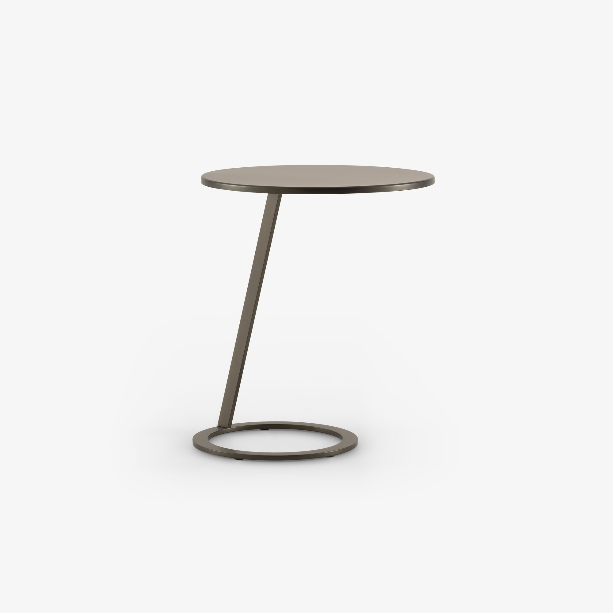 Image PEDESTAL TABLE DARK BRONZE LACQUER 