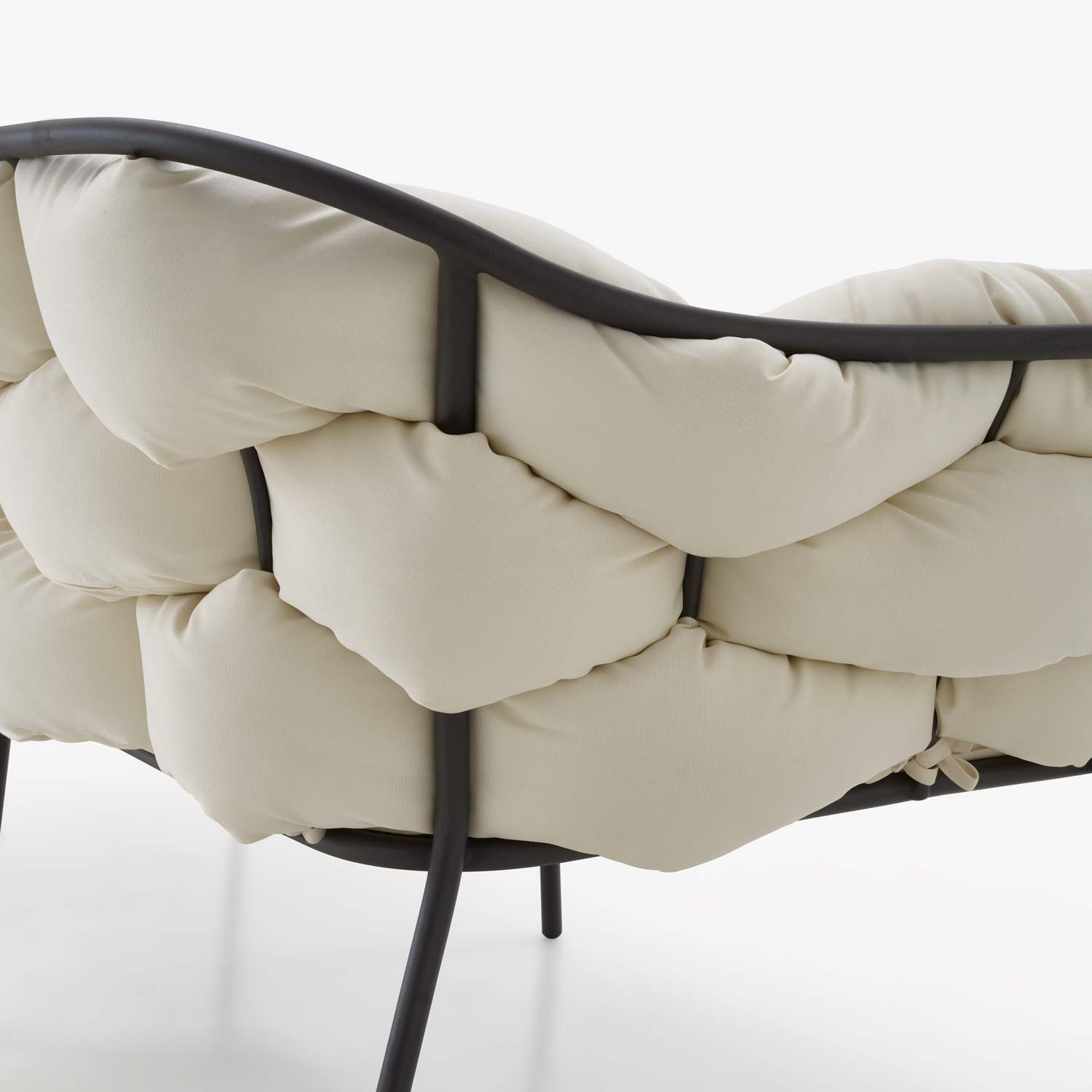 Image Loveseat ecru / charcoal structure  7