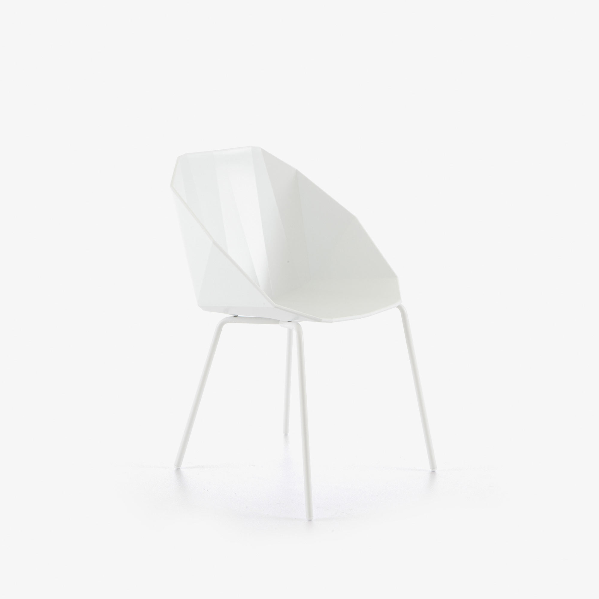Image Chair/bridge white white lacquered base 2