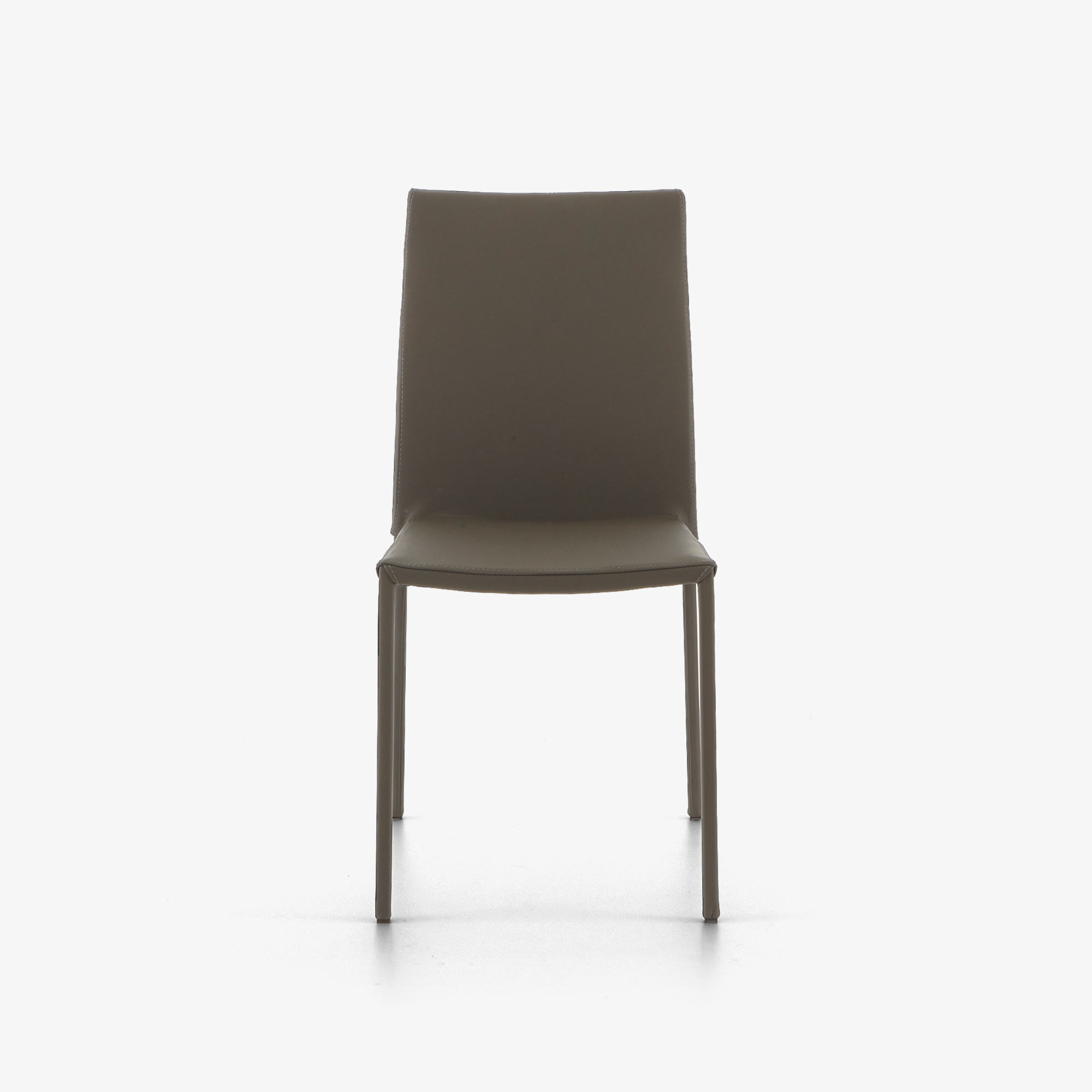 Image Dining chair grey leather  1
