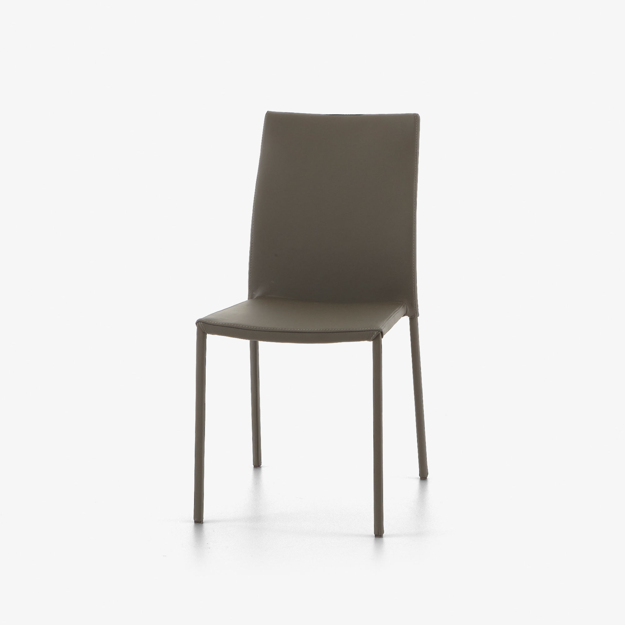 Image Dining chair grey leather  2