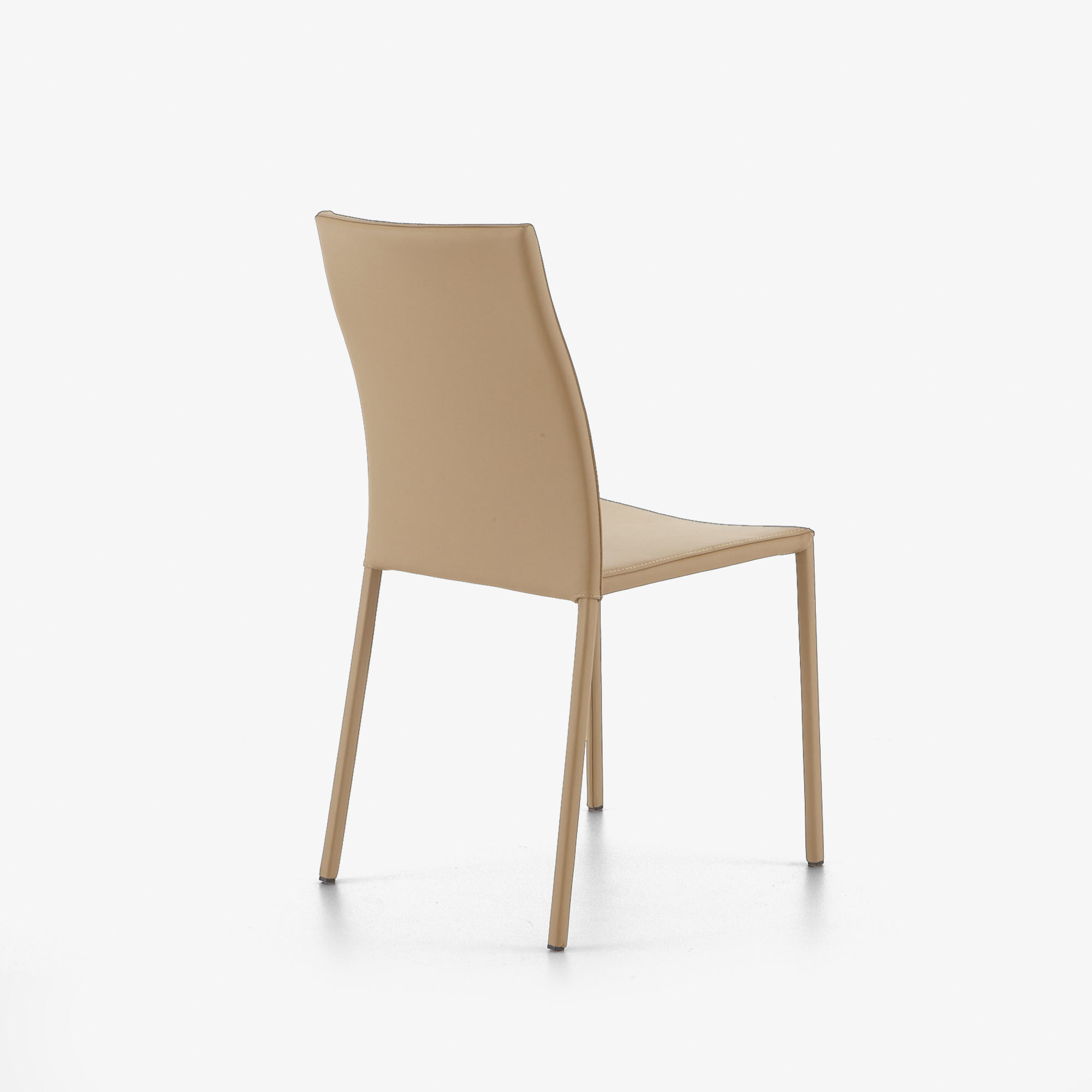 Image Dining chair beige leather  3