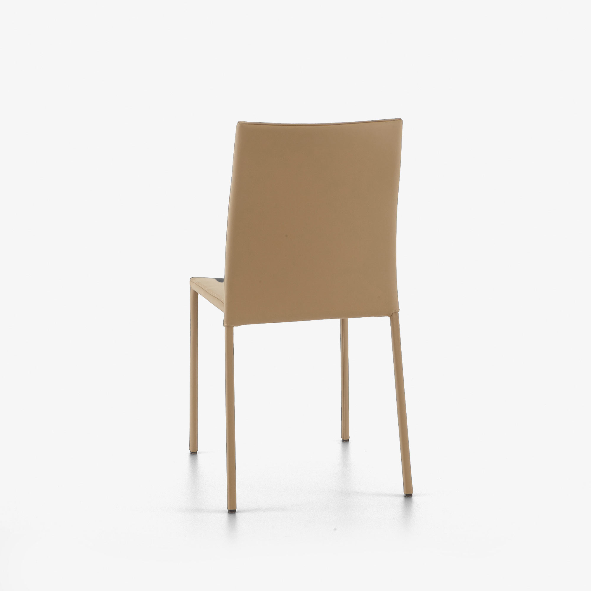 Image Dining chair beige leather  4