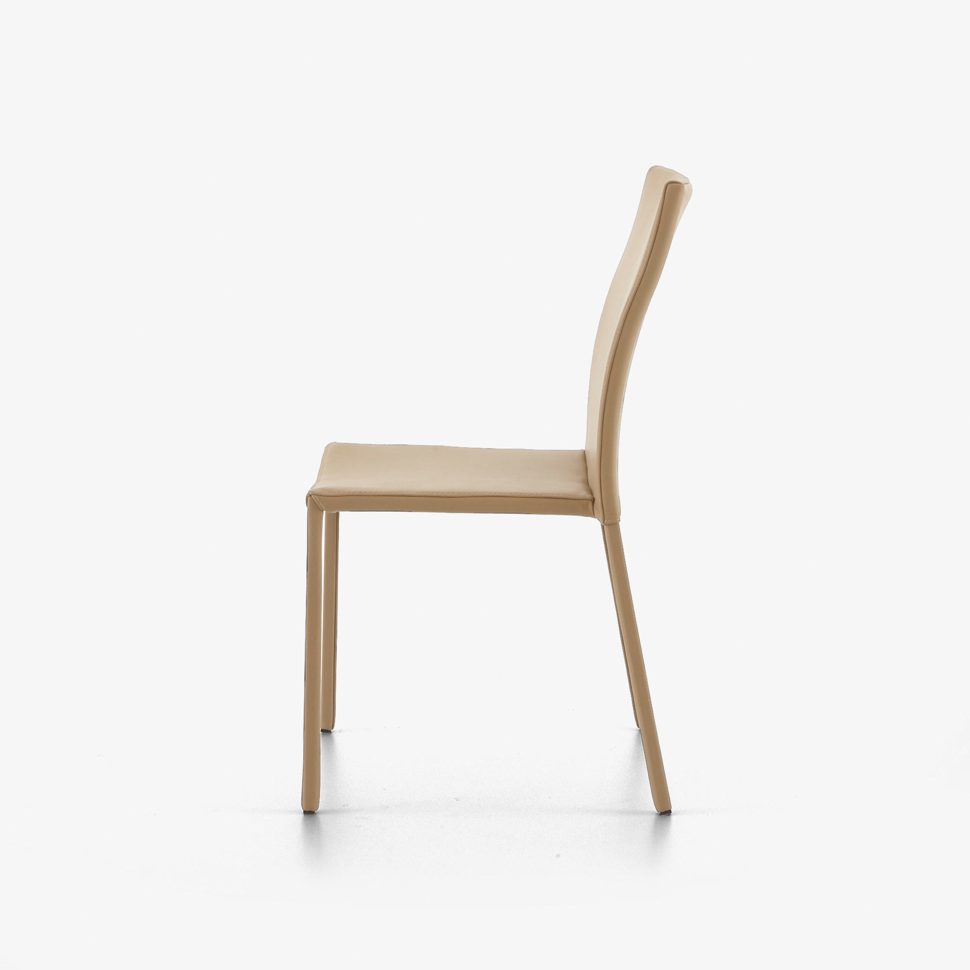 Image Dining chair beige leather  5