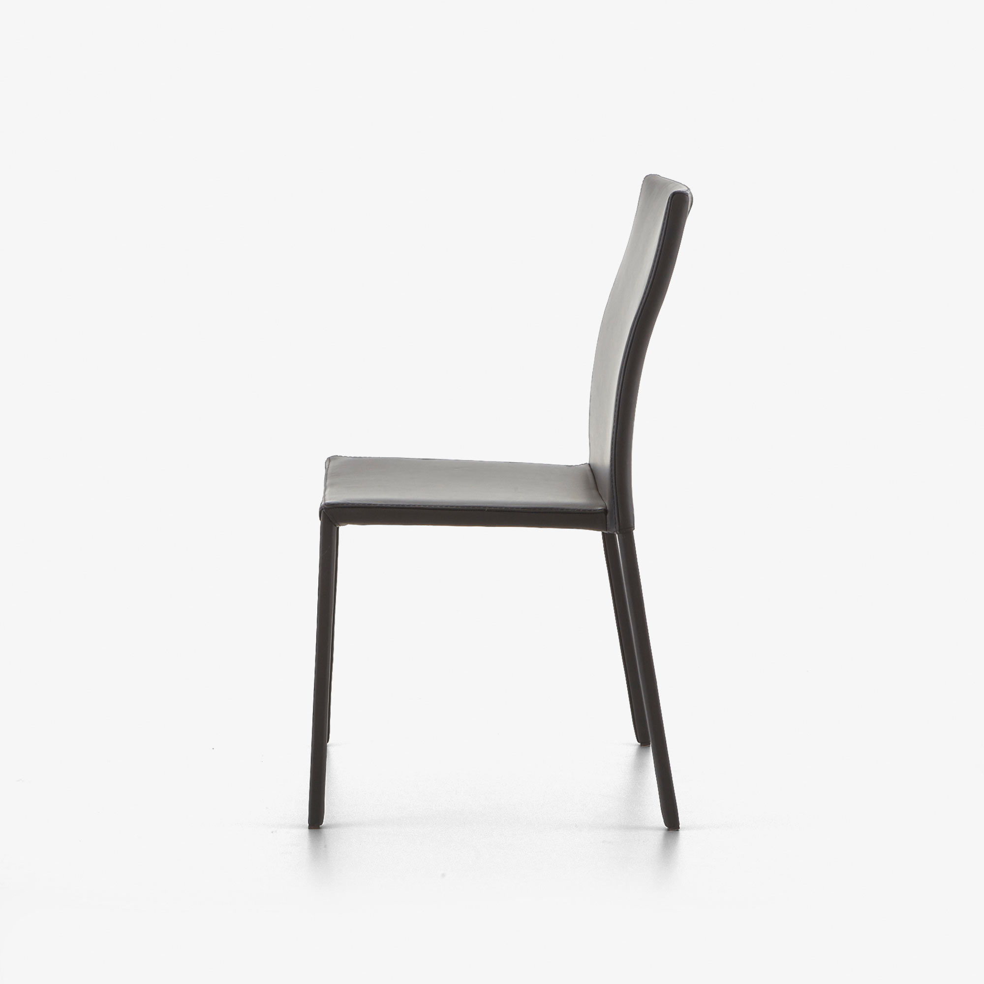 Image Dining chair black leather  5
