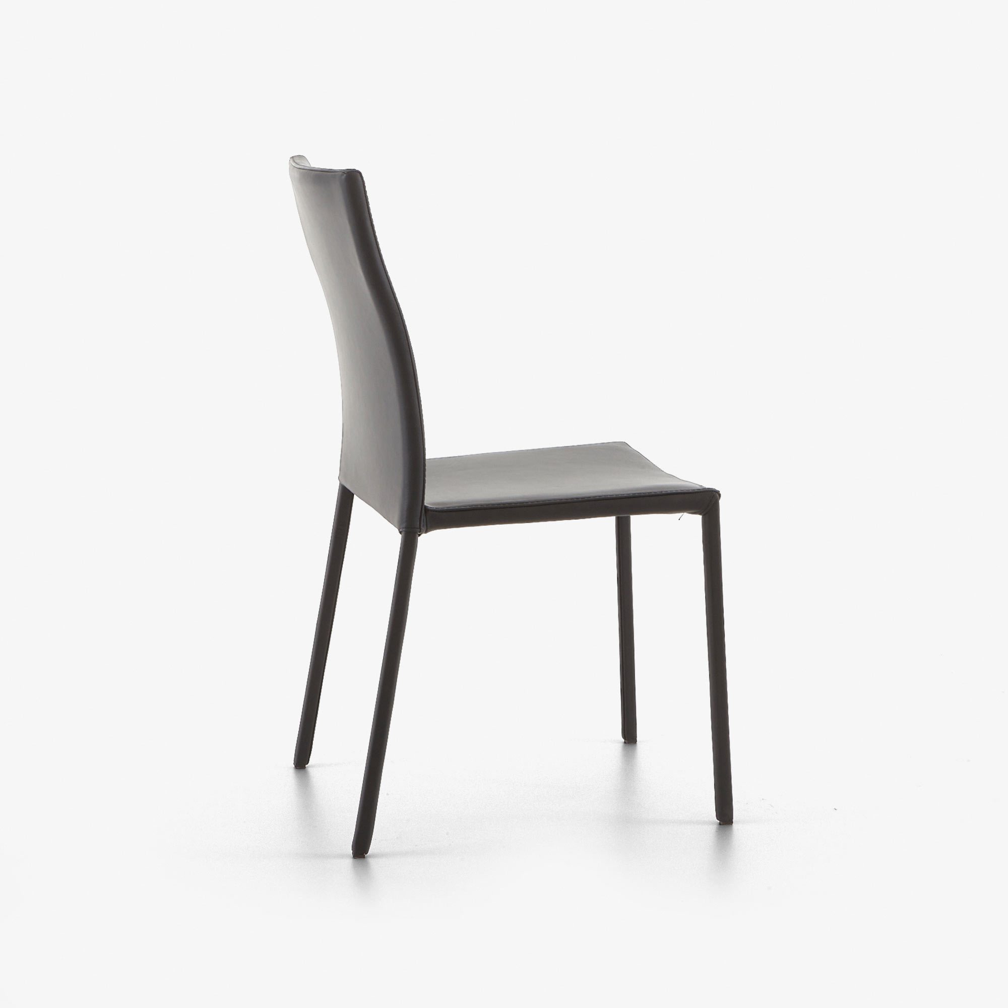 Image Dining chair black leather  6