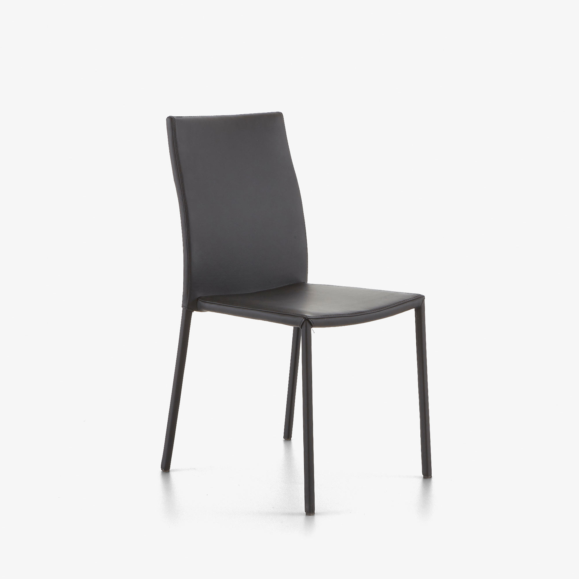 Image Dining chair black leather  7