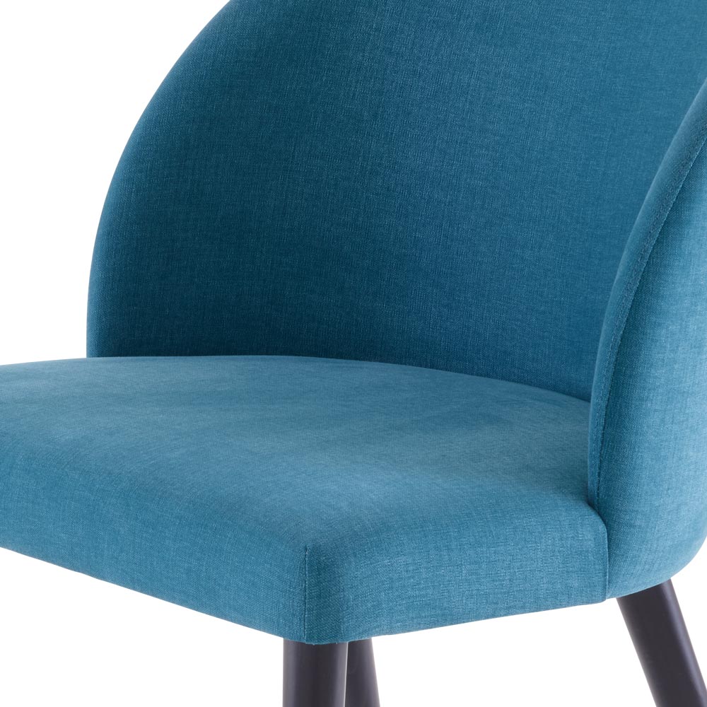 Image Dining chair fabric-bleu canard  7