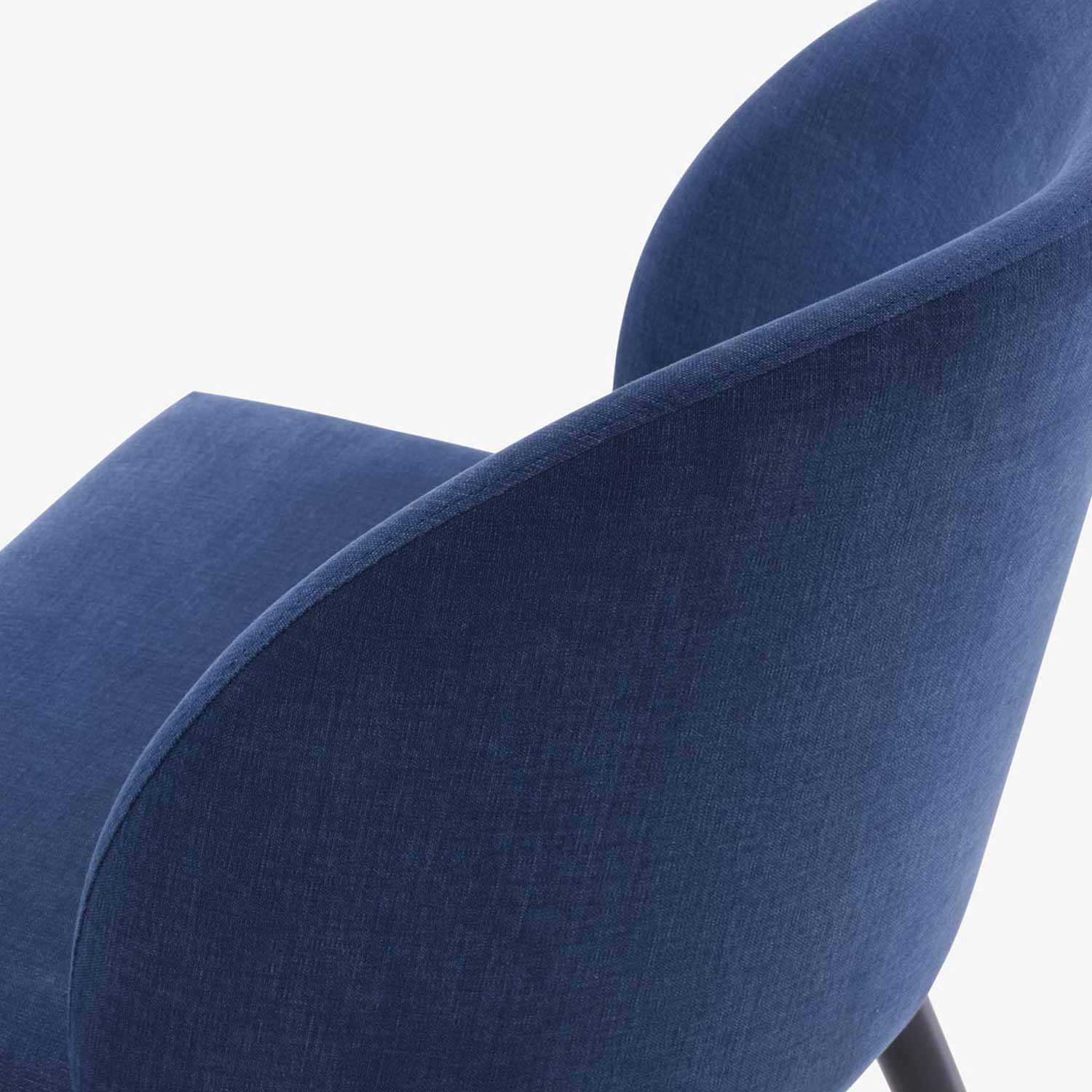 Image Dining chair fabric-bleu nuit  6
