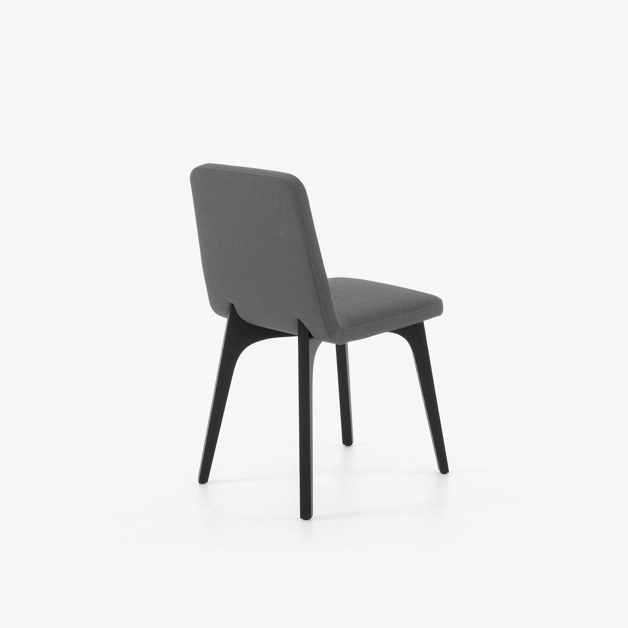 Image Dining chair black stained ash without handle 7