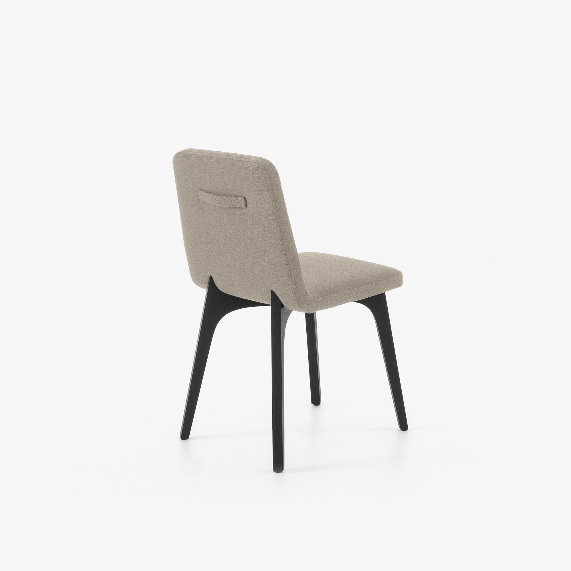 Image Dining chair black stained ash with handle 7
