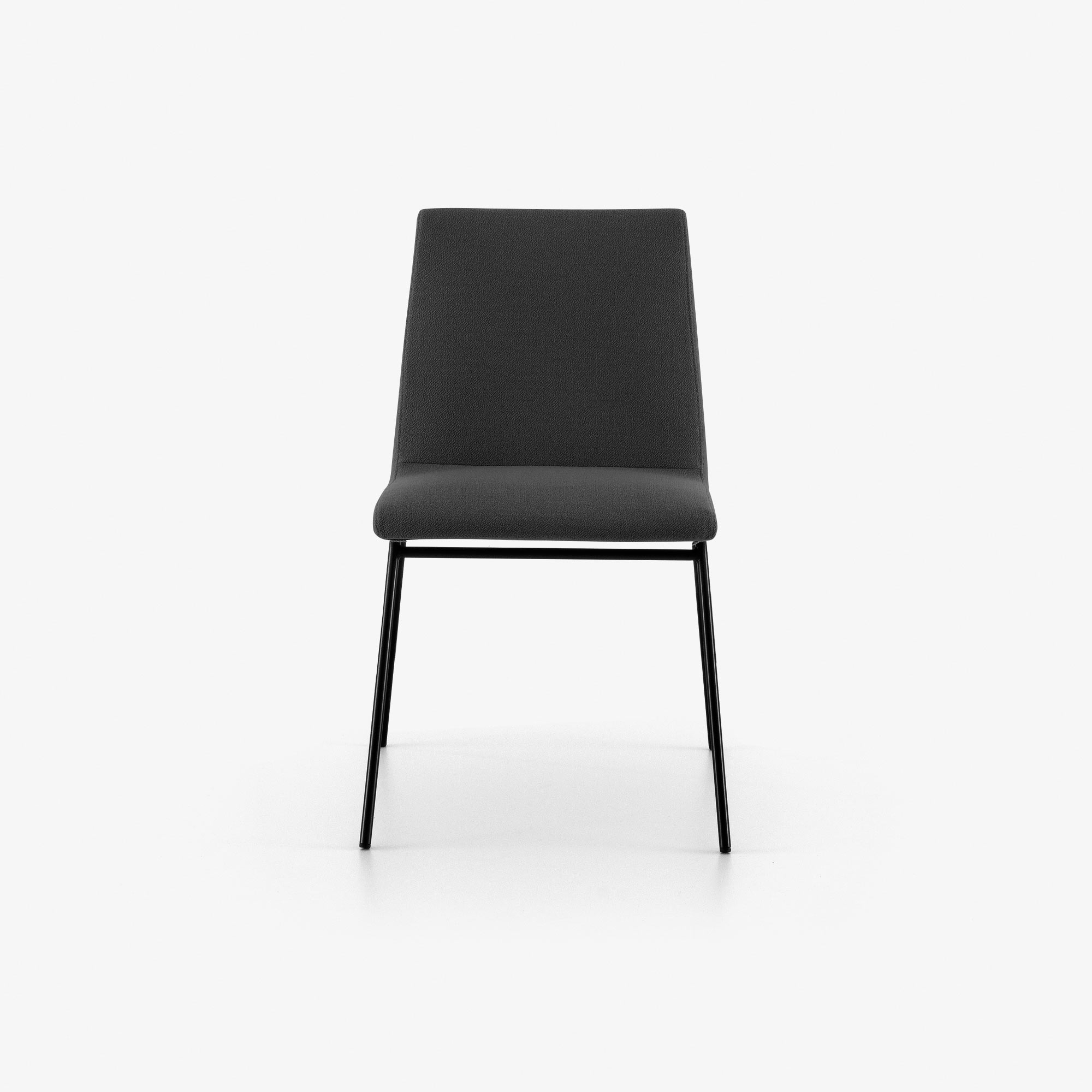 Image Dining chair base in satin-finish black lacquer  1