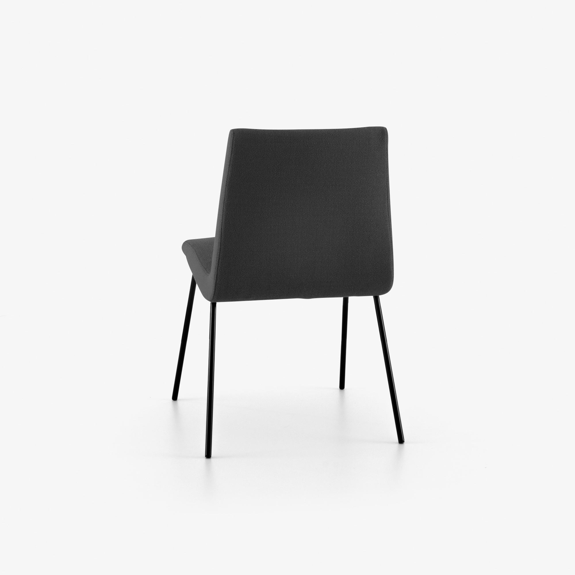 Image Dining chair base in satin-finish black lacquer  5