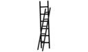 COAT RACK BLACK STAINED BEECH 