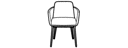 CHAIR WITH ARMS NATURAL BEECH BASE 
