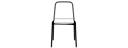 DINING CHAIR BLACK LACQUERED BASE 