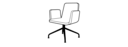 VIK CHAIR WITH ARMS - WITHOUT HANDLE ANTHRACITE METAL CENTRAL PEDESTAL