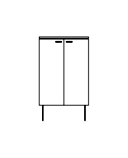 CUPBOARD WITH DOORS C 65