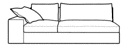 RIGHT-ARM SOFA WITH ARMREST B 