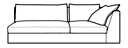 LEFT-ARM SOFA WITH ARMREST A 