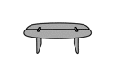 LOW TABLE SOLID NATURAL OAK 