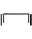 EXTENDING DINING TABLE LEGS IN BRONZE-STAINED OAK 