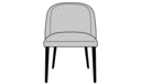 DINING CHAIR FABRIC-LIGHT GREY 