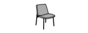 DINING CHAIR SATIN BLACK LACQUERED BASE 