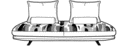 MEDIUM SOFA - D 47¼"  